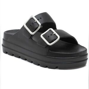 J Slides Eva Buckle Sandals